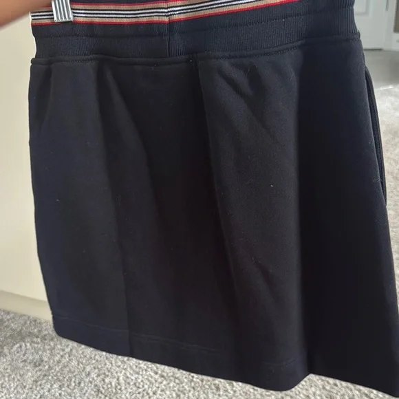 Burberry Black Skirt with Logo